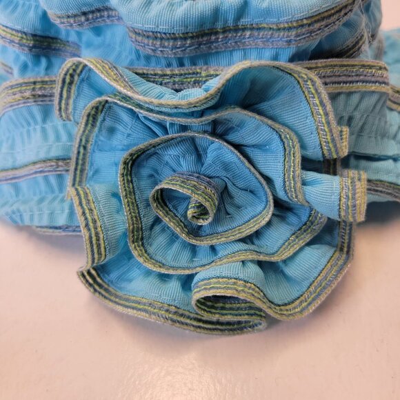 WOMENS Packable Cotton Blue Lightweight Summer Travel Golfing Beach Hat - Picture 12 of 16